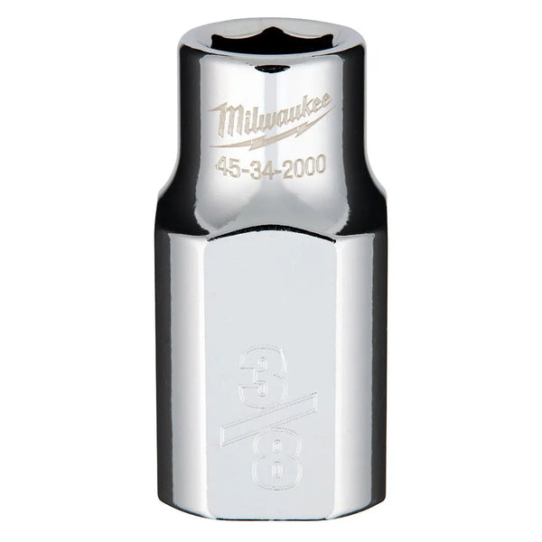 Milwaukee 1/2" Drive 3/8" Standard 6-Point Chrome Socket 45-34-2000
