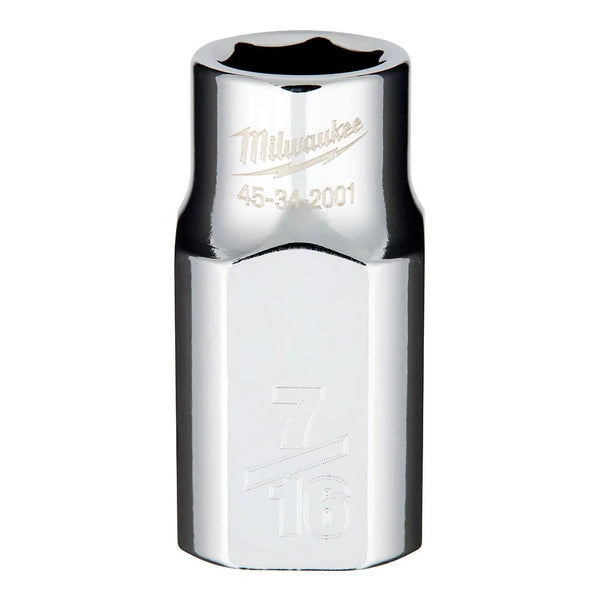 Milwaukee 1/2" Drive 7/16" Standard 6-Point Chrome Socket 45-34-2001