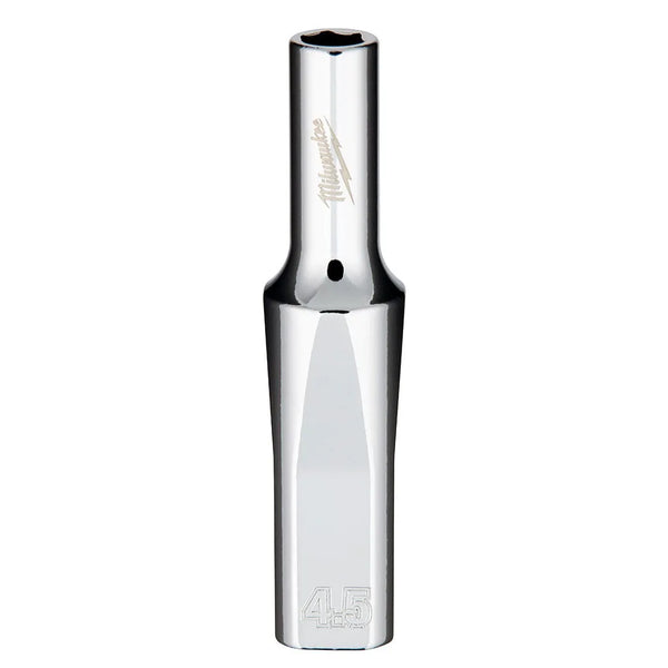 Milwaukee 1/4" Drive 4.5mm Deep 6-Point Chrome Socket 45-34-4011