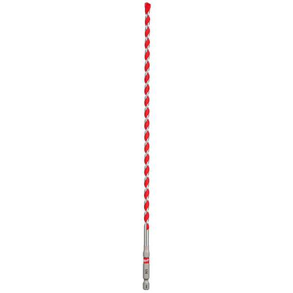 Milwaukee 1/4" x 10" x 12" SHOCKWAVE Impact Duty Carbide Hammer Drill Bit 48-20-9012