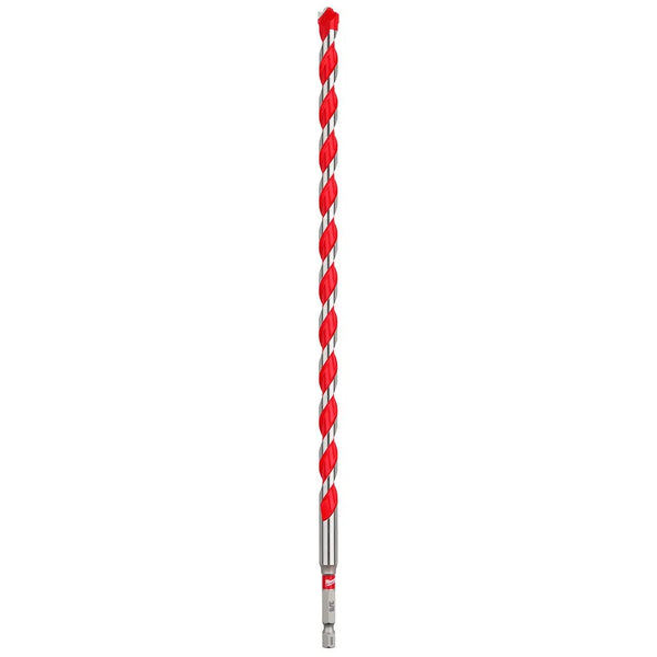 Milwaukee 3/8" x 10" x 12" SHOCKWAVE Impact Duty Carbide Hammer Drill Bit with POWER TIP 48-20-9022