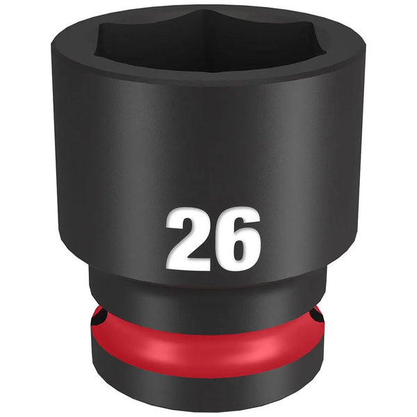 Milwaukee Shockwave Impact Duty 1/2" Drive 26mm Standard 6 Point Socket 49-66-6258