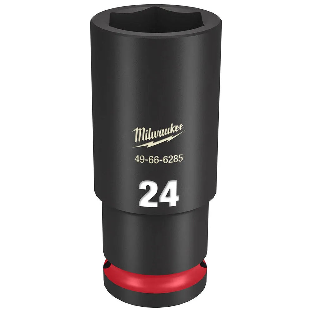 Milwaukee Shockwave Impact Duty 1/2" Drive 24mm Deep 6 Point Socket 49-66-6285