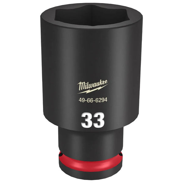 Milwaukee Shockwave Impact Duty 1/2" Drive 33mm Deep 6 Point Socket 49-66-6294