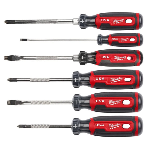 Milwaukee 6PC Cushion Grip Screwdriver Set (USA) MT200-6