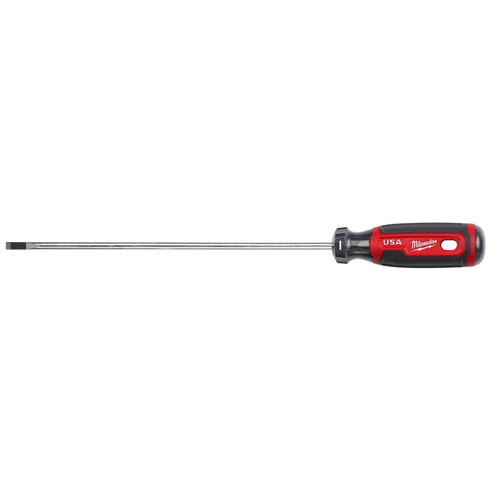 Milwaukee 3/16" Cabinet 8" Cushion Grip Screwdriver (USA) MT213